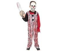 Rubies Costume Clown Fou Enfant Fille Combinaison Chemise Masque Licence Officielle Costume Halloween Garçons Filles Enfants Fête Cosplay