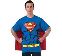 Rubie's Costume Co T-shirt avec cape pour homme Motif Superman DC Comics, bleu, Large