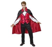 Rubies Costume Conde Dracula Classique pour homme, Gilet avec gilet, pantalon et cape, Officiel Halloween, Carnaval, Fêtes et Cosplay