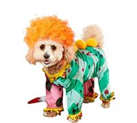 Rubies Costume de clown tueur amusant et mignon pour animal domestique avec perruque pour fêtes à thème et Halloween, taille L
