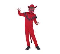 Haunted House Rubies Costume de Diable pour garçons et Filles, Combinaison avec Queue et Bonnet avec Cornes, démons, Diable, pour Cosplay et fêtes