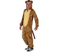 Rubie's Costume de léopard pour adulte – combinaison taille unique avec capuche et queue
