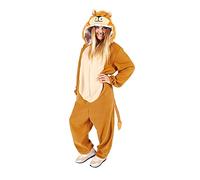 Rubies Costume de lion pour adulte, adorable lion, unisexe, taille unique, combinaison à capuche et queue, original, carnaval, enterrement de vie de garçon, anniversaire, Halloween