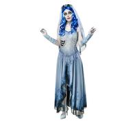 Rubies Costume de mariée Emily pour femme, robe et voile, comme indiqué, taille S, comme sur l'image, Small