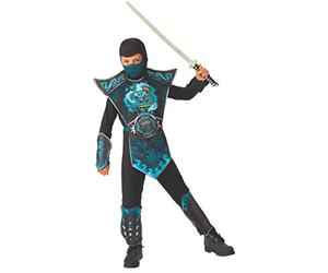 Rubies Costume de ninja dragon bleu pour garçon, taille M