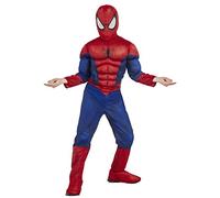 Rubies Costume de Spider-Man Deluxe pour enfants, tenue de Spider-Man Ultimate Spider-Man, taille M, 5-7 ans, hauteur 1,2 m - 1,2 m