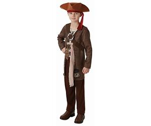 Rubies Costume d'enfant de Luxe Jack Sparrow de Pirates des Caraïbes Officiel Disney de Marque