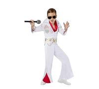 Rubies Costume Elvis Deluxe pour enfant, taille L, blanc