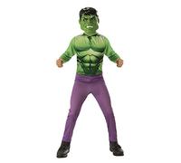 Rubies Costume Hulk classique pour garçons et filles, costume imprimé et masque, officiel Marvel pour Noël, carnaval, anniversaire, fête