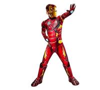 Rubies Costume Iron Man Premium pour garçons et filles, avec armure 3D et réacteur, couvre-bottes, masque et gants, officiel Marvel pour carnaval, Halloween, anniversaire, Noël
