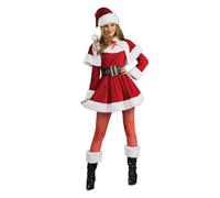 Rubie's - Déguisement Maman Noël Premium S8904 Blanc Taille unique
