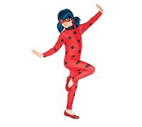 Rubie's Costume Miraculous Ladybug enfant avec masque pour les yeux Taille M (5–6 ans / 116 cm)