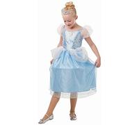 Rubie's Costume officiel Disney Princesse Cendrillon à paillettes et paillettes pour fille, taille M, 5-6 ans