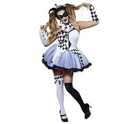 Rubies Costume Officiel Jesterlla Halloween Cirque pour Femme Taille XS