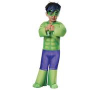 Rubies Costume officiel Marvel Spidey and His Amazing Friends Hulk pour enfants de 3 à 4 ans