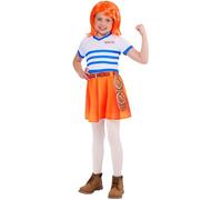 Rubies Official One Piece Nami Season 1 Striped Child Costume, Kids Fancy Dress