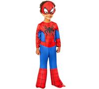 Rubies Costume officiel Spiderman Marvel pour enfant - Déguisement de dessin animé classique - Taille 5-6