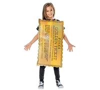 Enfants Wonka Doré Ticket Déguisement Tabard Livre Jour Par Rubies