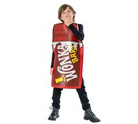 Rubies Costume officiel Willy Wonka et The Chocolate Factory Wonka Bar unisexe pour enfant, taille M, âge 5-8 ans, marron Halloween