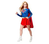 Rubies Costume Officielle de pour Femmes Adulte Supergirl (Série Télévisée), Bleu-Rouge, Taille S