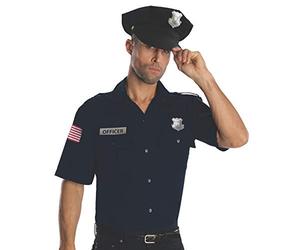 Rubies Costume Police Office Adult Blue Costume Kit XL