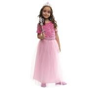 Rubies Costume princesse fille fille robe avec tiare et baguette magique, officier Rubies pour carnaval, Halloween, fêtes et Noël