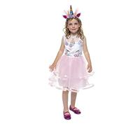 Rubies Costume Princesse Licorne pour filles Robe licorne rose et bandeau, Officier Princesse Licorne Bride Carnaval, Anniversaire, cadeaux, Noël