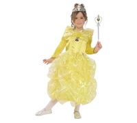 RUBIES COSTUME PRINCESSE PARAISO JAUNE INFANTILE pour fille, taille S, robe, tiare, baguette, pour carnaval, Noël, fêtes et cosplay