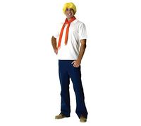 Rubie's- Costume Scooby-doo Deluxe Déguisement-Licence, Mens, CS926499, Motif Fred, Taille Unique
