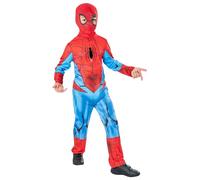 Rubies Costume Spider-Man 3013245-6 pour enfant, collection verte, déguisement pour garçon, multicolore, 5-6 ans pour Halloween