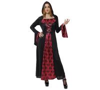 Rubies Costume vampire mystérieux pour femme, robe à capuche, officiel Halloween, carnaval, fête et cosplay