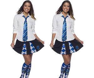 RUBIE'S Cravate Serdaigle Harry Potter, Polyester, Bleu, Serdaigle (Lot de 2)