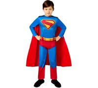 Rubie's Déguisement Superman DC Comics officiel Enfant Bleu Taille 7-8 ans
