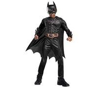 RUBIE'S DC Officiel - BATMAN DARK KNIGHT - Déguisement de Luxe pour Enfants - Taille 5-6 ans - Costume avec Combinaison à Manches Longues, Cape et Masque Halloween