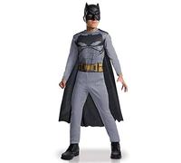RUBIE'S DC officiel - BATMAN - Déguisement entrée de gamme pour enfant - Taille 7-8 ans - Costume Batman officiel avec combinaison imprimée, cape noire et masque en PVC inclus