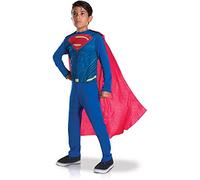 RUBIES - DC Officiel - Déguisement Entrée de Gamme Superman Enfants Garçon - Taille 5-6 ans - Costume Combinaison Bleu et Cape Rouge - Pour Halloween, Carnaval - Idée Cadeau de Noël