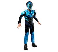 RUBIE'S DC Officiel - Déguisement Luxe Blue Beetle Enfants Garçon - Taille 9-10 ans - Costume Combinaison Bleu - Pour Halloween, Carnaval - Idée Cadeau de Noël
