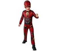 RUBIE'S DC officiel - FLASH - Déguisement pour enfants classique FLASH Justice League-Taille 3 à 8 ans - Costume enfant The Flash avec combinaison et masque - Halloween, Carnaval, Noël