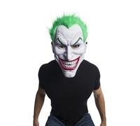 Rubie's – Masque Joker adulte en PVC avec cheveux – Multicolore Taille unique