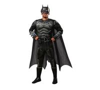RUBIE'S DC Officiel - THE BATMAN - Déguisement de Luxe pour Adultes - Taille STD - Costume avec Combinaison à Manches Longues, Cape et Masque
