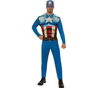 Rubie's Déguisement Adulte Captain America Entrée de Gamme L