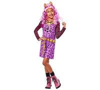 RUBIES - Déguisement Classique Clawdeen - 5 à 13 ans - Ou Perruque Rose Clawdeen - Taille Unique - Déguisement pour Enfant - Pour Halloween, Anniversaire, Carnaval - Idée Cadeau de Noël