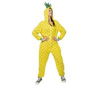 Rubies Déguisement d'ananas pour adulte, unisexe, taille unique, combinaison à capuche, original, Halloween, carnaval, fête, enterrement de vie de jeune fille, cosplay et anniversaire.