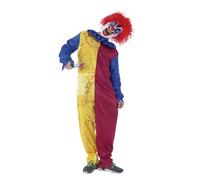 Rubies Déguisement de clown Psycho pour enfants avec combinaison et masque, licence officielle, idéal pour Halloween, carnaval et anniversaire