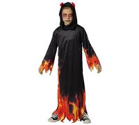 Rubies Déguisement de diable pour garçons et filles - Tunique imprimée avec capuche - Démons - Pour cosplay et fêtes de carnaval