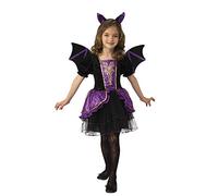 Rubies Déguisement de Murcielaguite avec ailes pour filles, robe avec ailes, vampire, vampire, dracula pour cosplay et fêtes carnaval