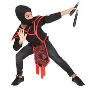 Rubie's Déguisement de ninja pour enfant - Taille unique (5-8 ans) - avec accessoires