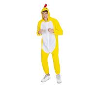 Rubies Déguisement de poulet pour adulte, combinaison avec capuche et queue, licence officielle pour enterrements de vie de garçon, fête à thème, enterrement de vie de jeune fille, déguisements en