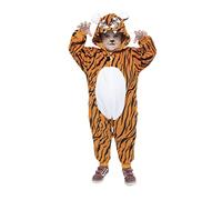 Rubies Déguisement de tigre pour garçons et filles, unisexe, combinaison à capuche avec tête de tigre et queue, original, idéal pour Halloween, Noël, carnaval et anniversaire.