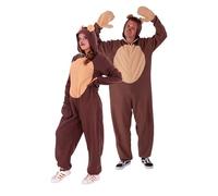 Rubies- Disfraz OSO Adulto Animaux Déguisement d'ours Brun, Adulte Unisexe, Uni, S8442, Multicolore, Talla única